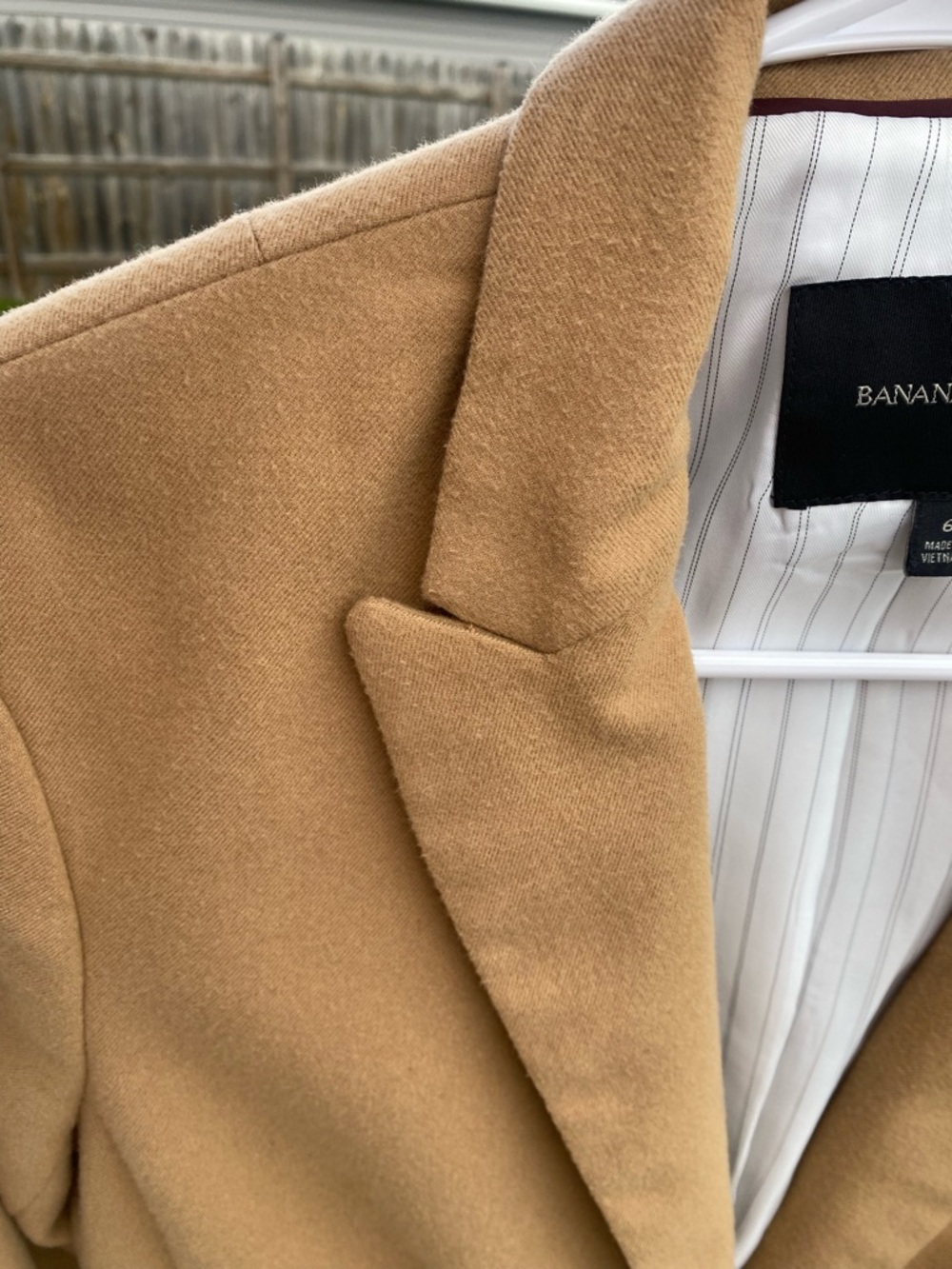 Banana Republic Camel/Tan Women's Single-Button Tailored Blazer - Picture 9 of 10